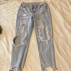 Distressed Light Blue Women's Jeans